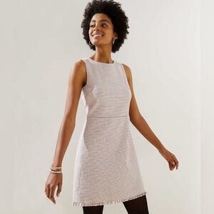 Loft Tweed Fringe Sheath dress size 12P